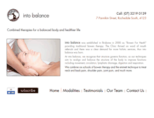 Tablet Screenshot of intobalance.com.au